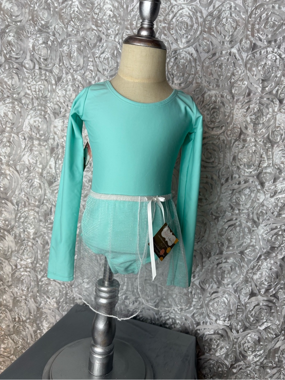 Kids Long-Sleeve Aqua Dance Leotard